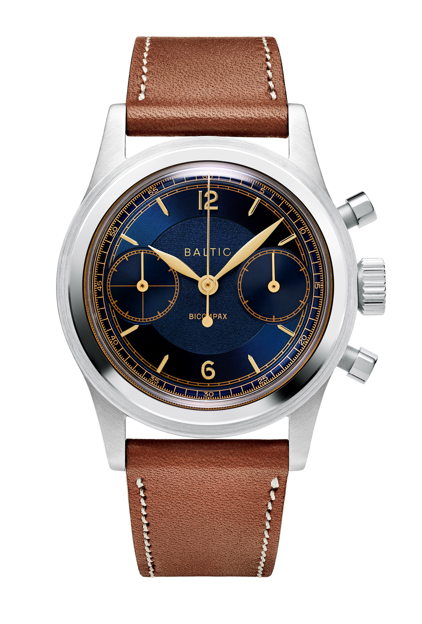 HMS 002 Blue Gilt - Baltic Watches